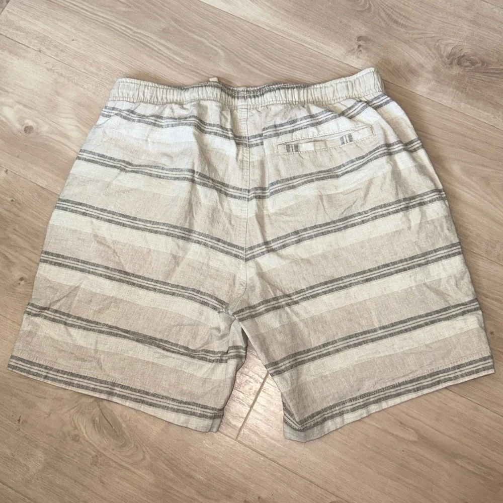 Old Navy Men's Striped Linen Blend Jogger Shorts Size M